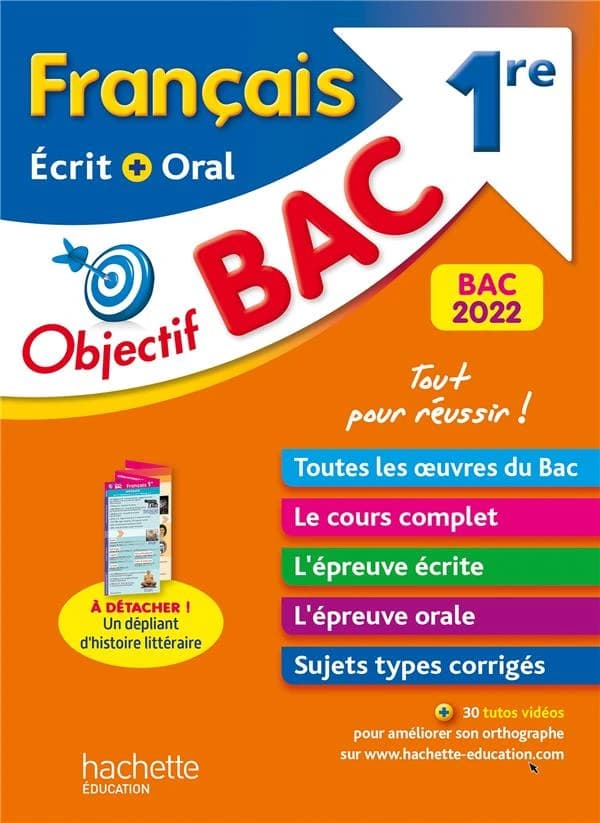 Objectif bac ; français écrit et oral ; 1re (édition 2022)