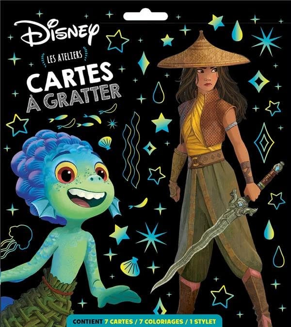 Cartes à gratter Luca et Raya : Les ateliers