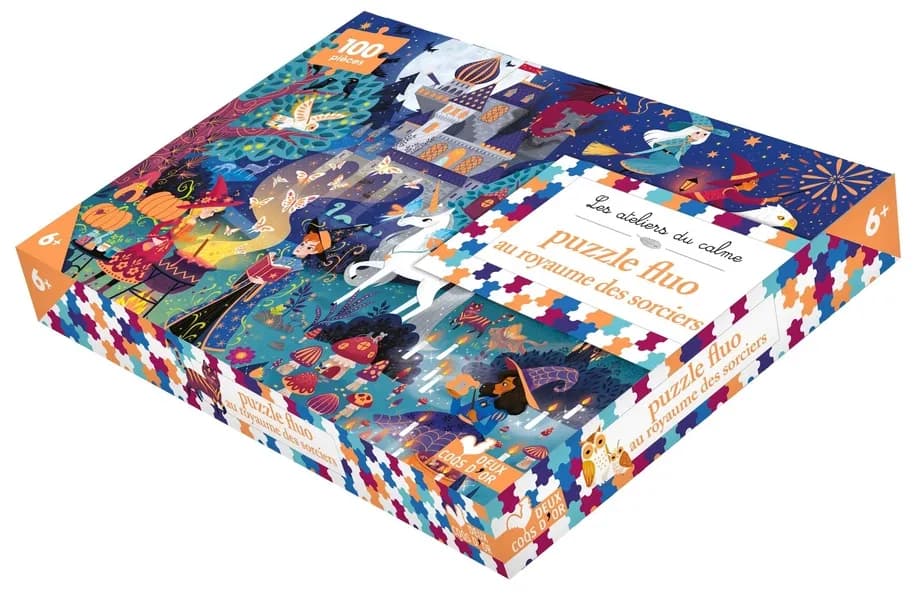 Puzzle fluo : au royaume des sorcières