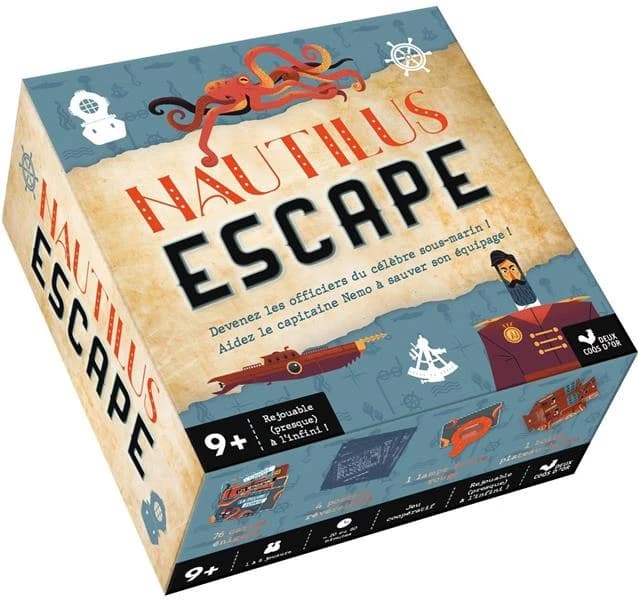 Nautilus escape : boite avec cartes et accessoires