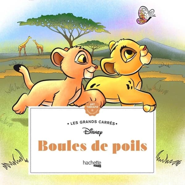 Boules de poils : les grands carrés Disney : [Album à colorier]