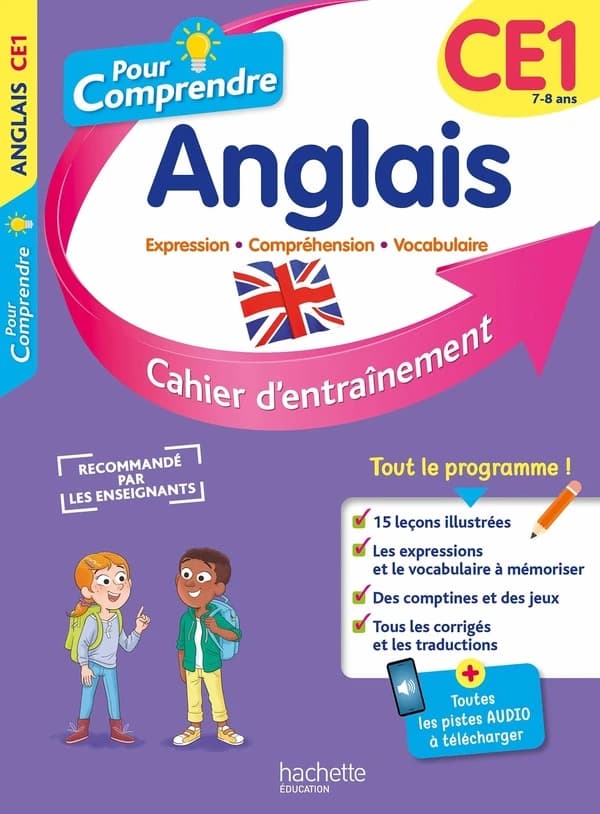 Pour comprendre l'anglais : cahier d'entraînement ; CE1
