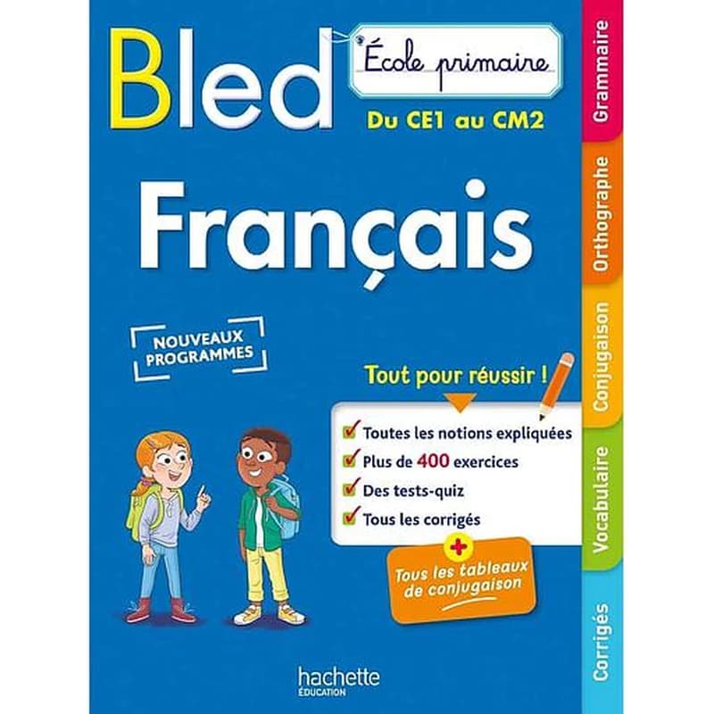 Bled français : école primaire : du CE1 au CM2