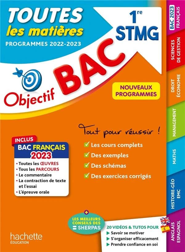Toutes les matières 1re STMG