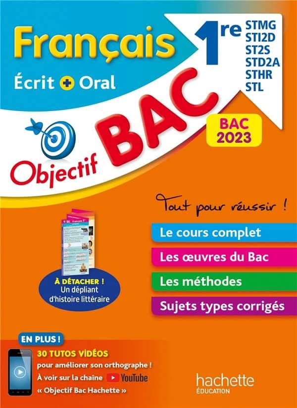 Objectif bac ; français écrit et oral ; 1re STMG