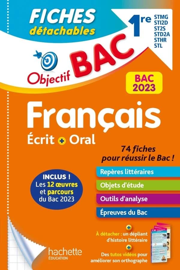 Objectif bac : français écrit et oral ; 1re STMG