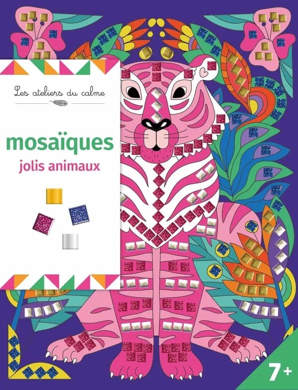 Mosaiques : jolis animaux pochette avec accessoires : [Album à colorier]