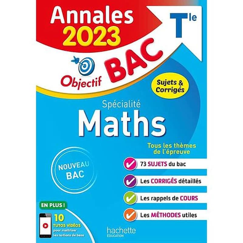Maths spécialité terminale : annales 2023, sujets & corrigés : nouveau bac