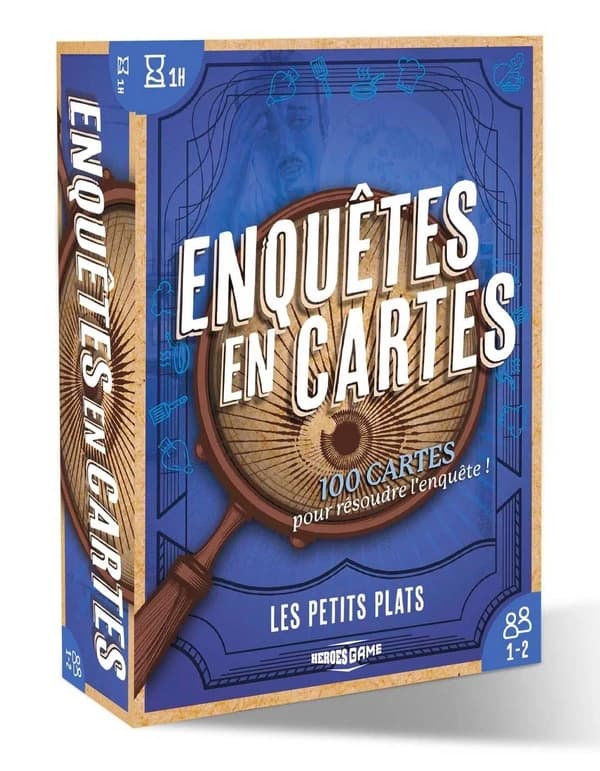 Enquêtes en cartes : les petits plats ; 100 cartes pour résoudre l'enquête !