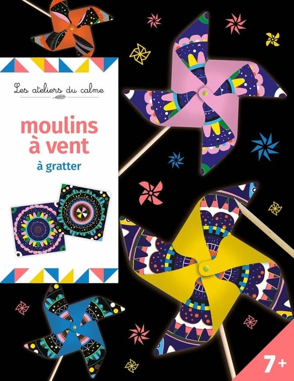 Moulins à gratter : les ateliers du calme : [Carte à gratter]