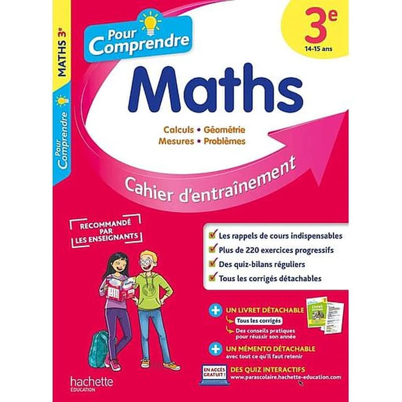 Pour comprendre les maths : 3e ; cahier d'entraînement