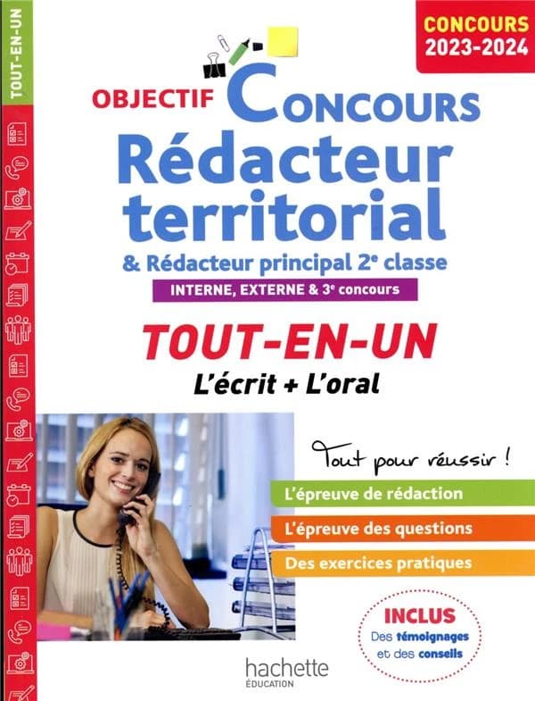 Rédacteur territorial & rédacteur principal 2e classe : interne, externe et 3e concours ([Éd.] 2023-2024) Bernard Delhoume,...
