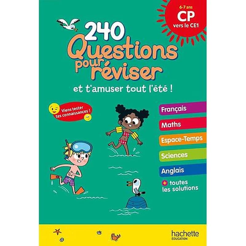 QUESTIONS POUR REVISER - DU CP AU CE1 - CAHIER DE VACANCES 2024