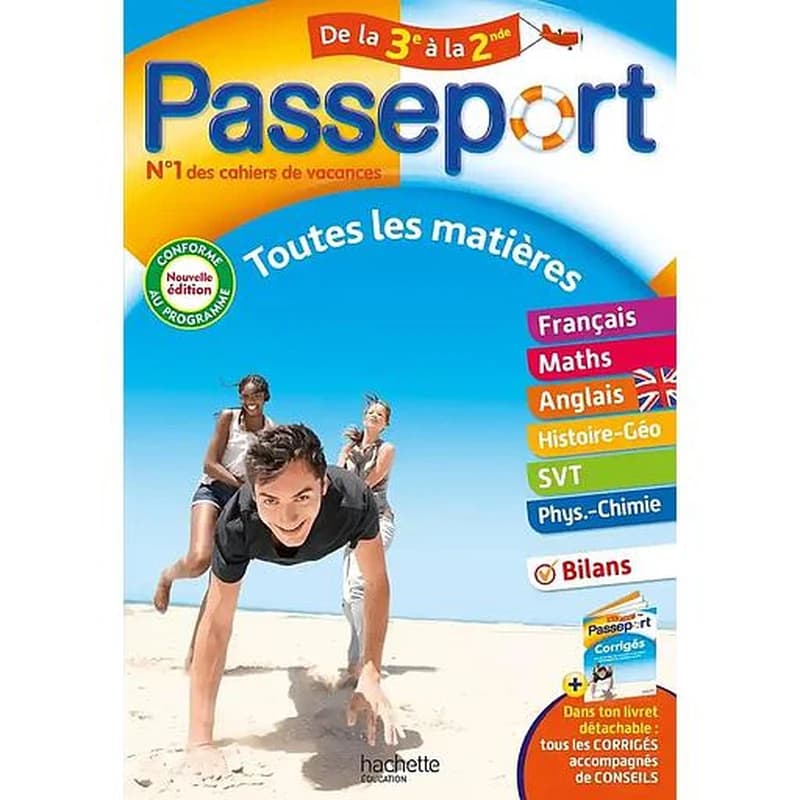 PASSEPORT - TOUTES LES MATIERES - DE LA 3E A LA 2DE - CAHIER DE VACANCES 2025