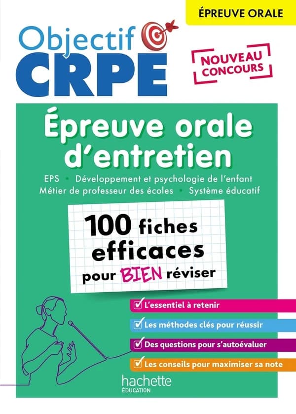 Épreuve orale d'entretien : 100 fiches efficaces pour bien réviser : nouveau concours