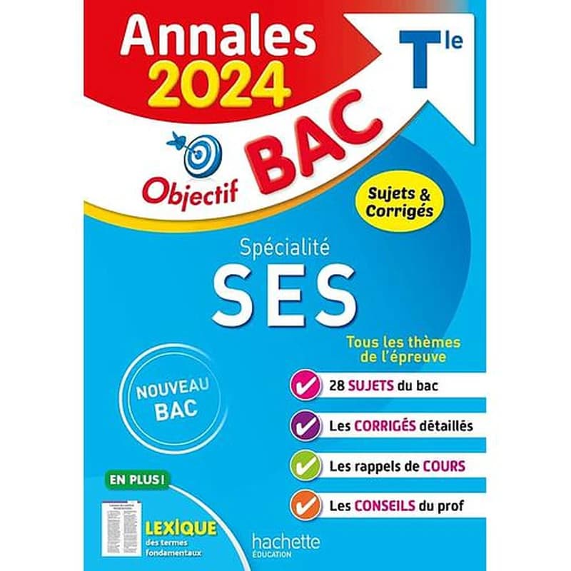 Spécialité SES terminale : annales 2024, sujets & corrigés : nouveau bac
