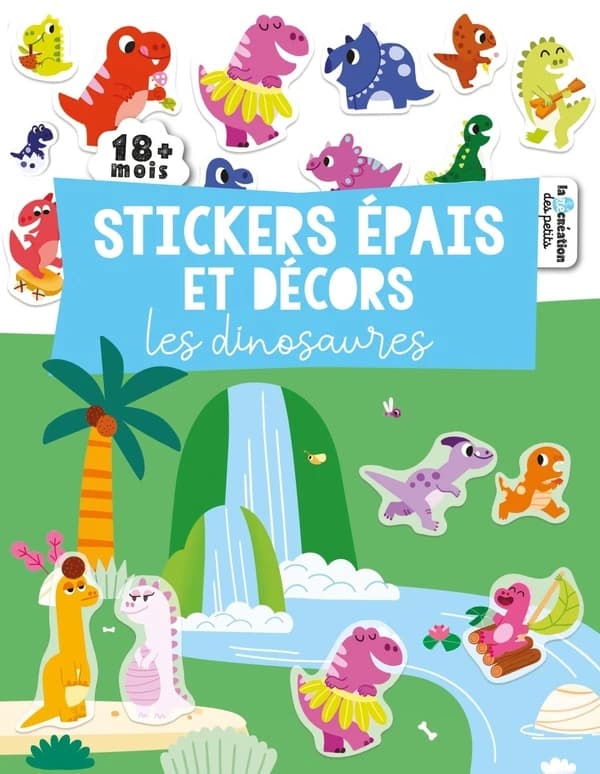 Stickers épais et décors : les dinosaures