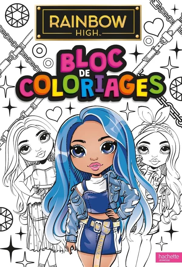 Mon bloc de coloriage : Rainbow high : [Album à colorier]
