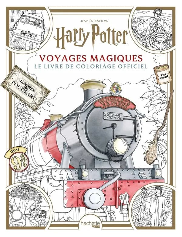 Voyages magiques Harry Potter : le livre de coloriage officiel : [Album à colorier]