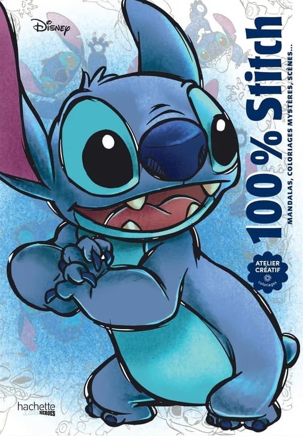 100% stitch : Art thérapie coloriages ant-stress : [Album à colorier]