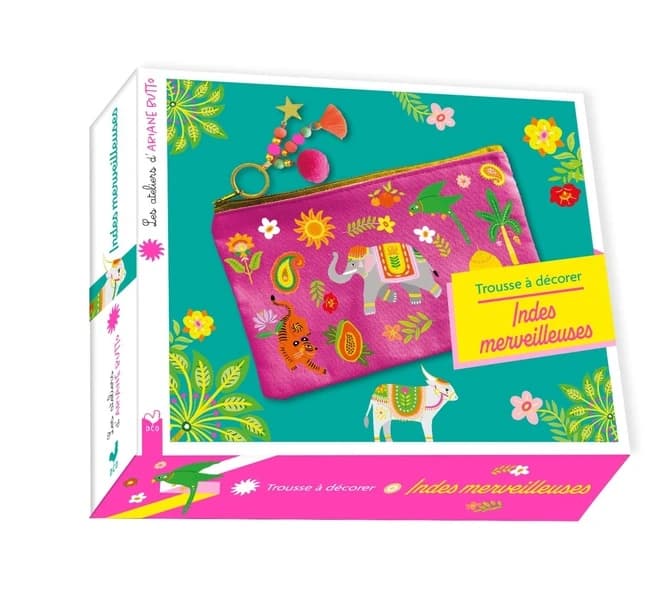 Les ateliers du calme : Les ateliers d'Ariane Butto ; Trousse à décorer : Indes merveilleuses