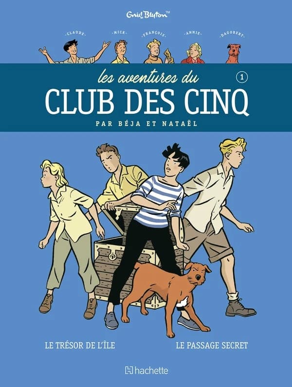 Les avetures du club des cinq : "le trésor de l'île" et "le passage secret". 1