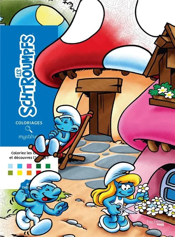 Coloriages mystères : Schtroumpfs : [Album à colorier]
