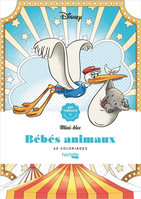 Bébés animaux : mini-bloc art thérapie : [Album à colorier]