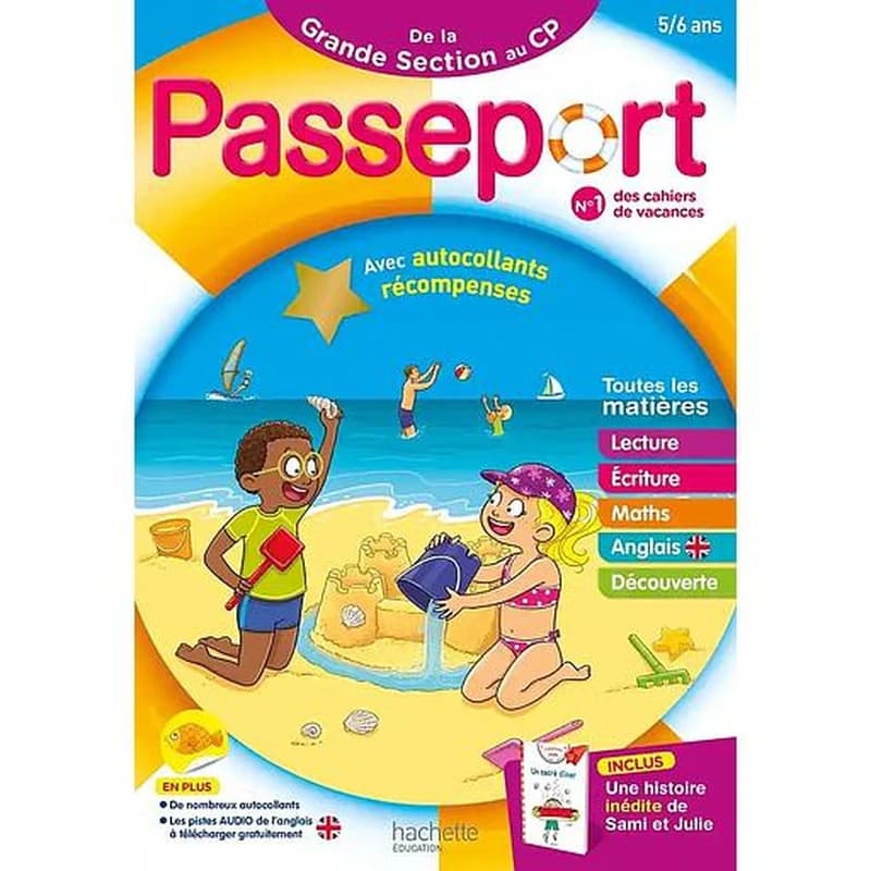 Passeport de la Grande Section au CP : Avec autocollants récompenses