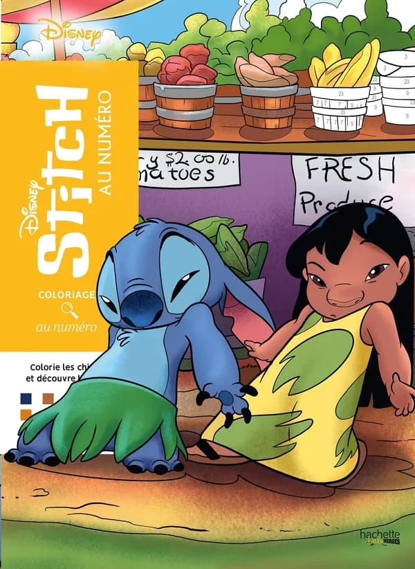Atelier créatif : Coloriages au numéro : Stitch au numéro