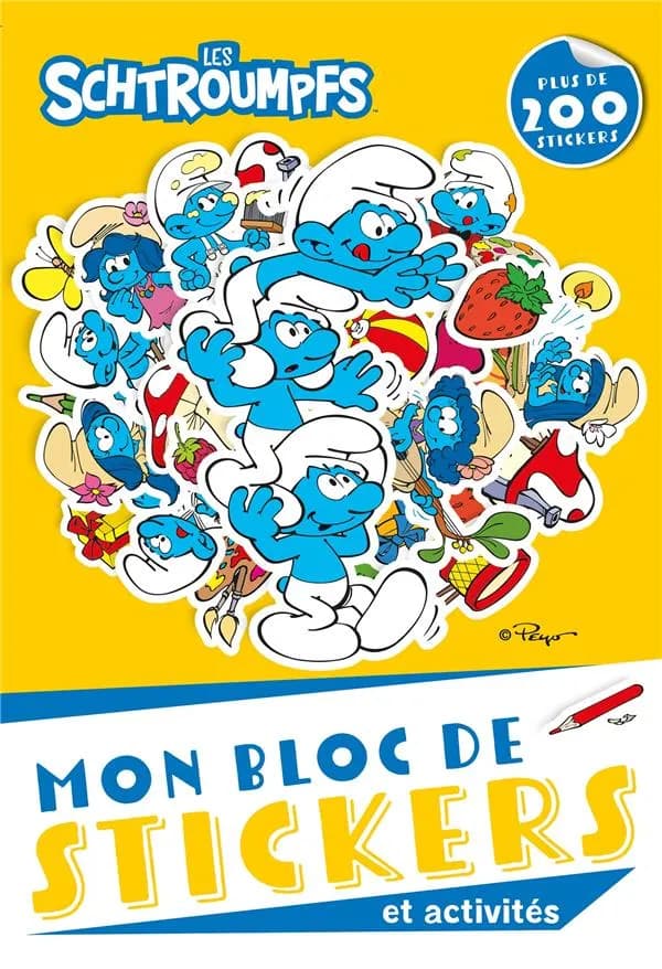 Les Schtroumpfs : bloc de stickers et activités