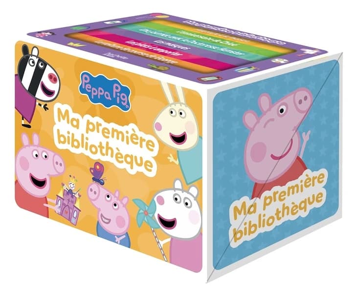 Ma première bibliothèque Peppa Pig : Coffret en 6 volumes : Aventures à la maison ; L'anniversaire de Chloé ; Une journée avec la Doctoresse Hamster ; Les masques ; Les plats à emporter ; La voiture de course de George
