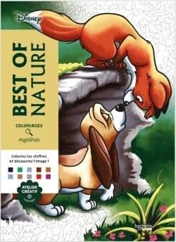 Art-thérapie ; Coloriages mystères : Disney : Best of Nature