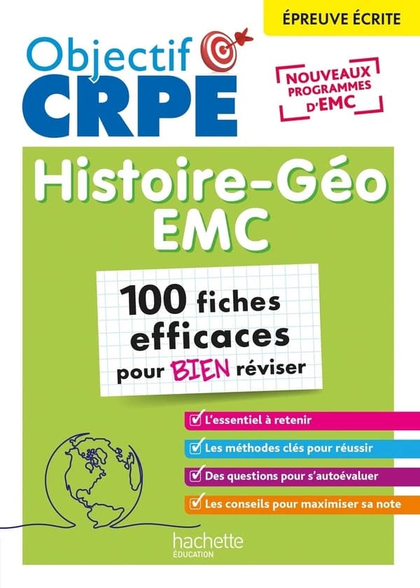 Histoire-géo, EMC : 100 fiches efficaces pour bien réviser : [nouveaux programmes d'EMC] (Nouvelle éd.) Laurent Bonnet,... Julien Cuminetto,...