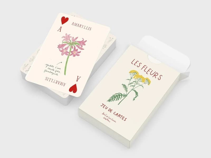 Les fleurs : Jeu de 54 cartes