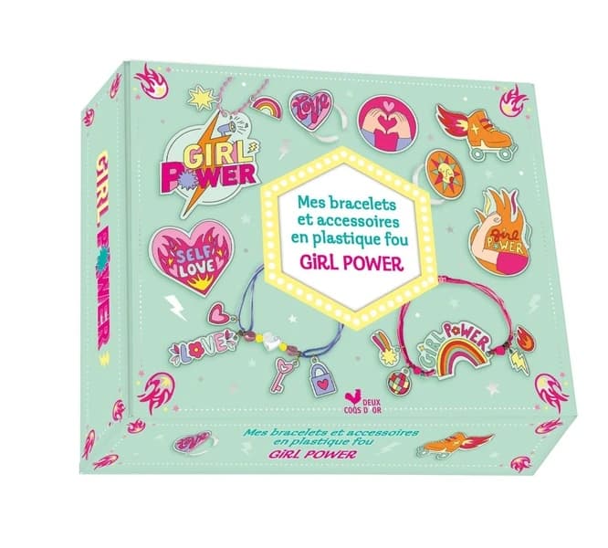 Mes bracelets et accessoires en plastique fou : Girl power