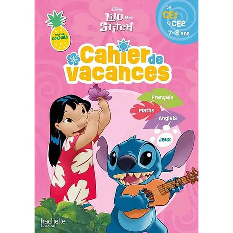 Cahier de vacances Lilo et Stitch : Du CE1 au CE2