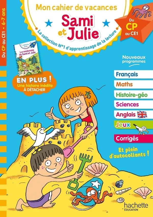 Mon cahier de vacances Sami et Julie : Du CP au CE1