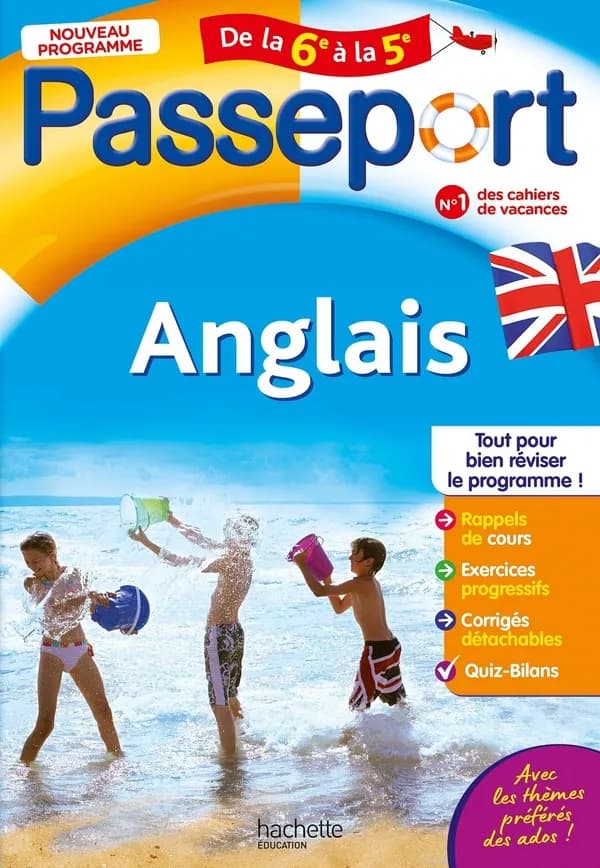 Passeport : Anglais ; De la 6e à la 5e ; Cahier de vacances
