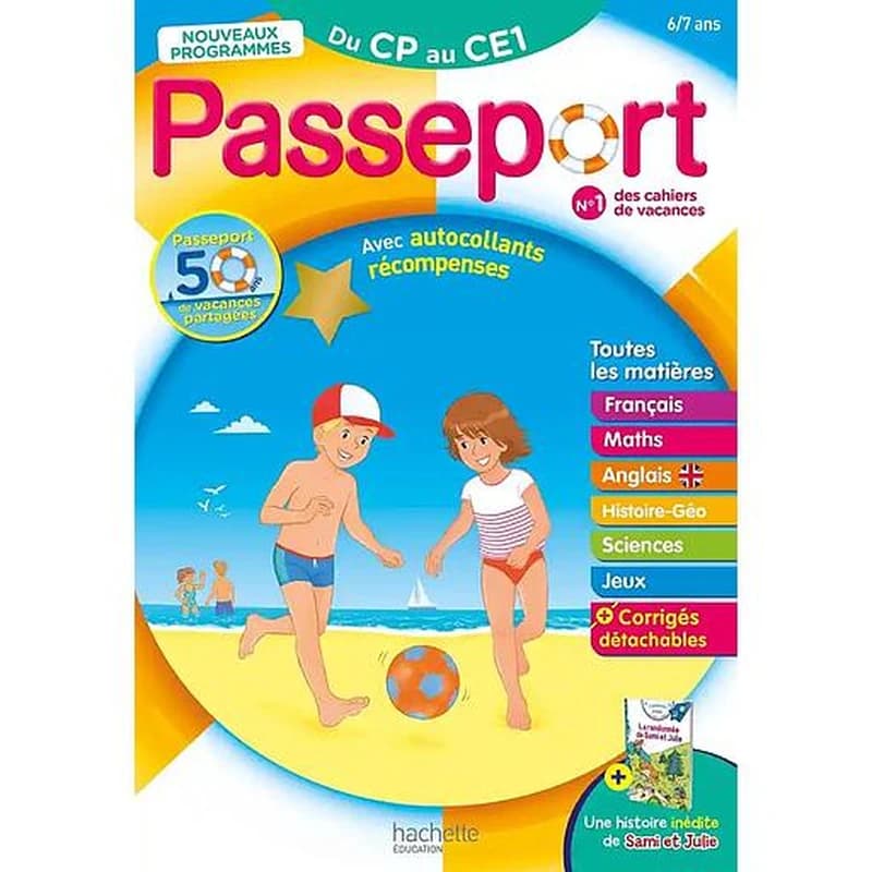 Passeport : Cahier de vacances ; Du CP au CE1