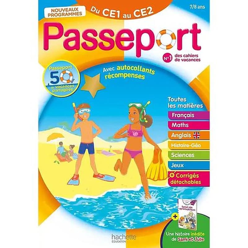Passeport : Cahier de vacances ; Du CE1 au CE2
