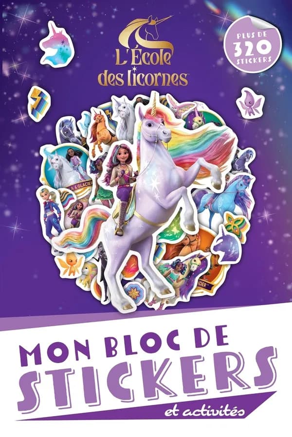 Mon bloc de stickers et activités L'Ecole des licornes : Plus de 320 stickers