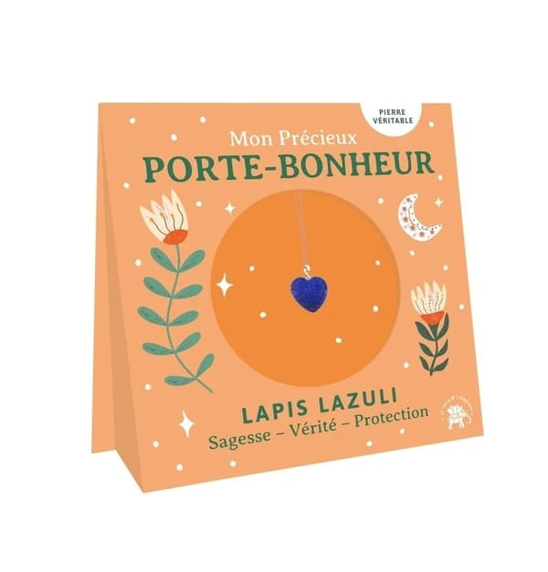 Mon précieux porte-bonheur Coeur : Lapis Lazuli : Sagesse, Vérité, Protection