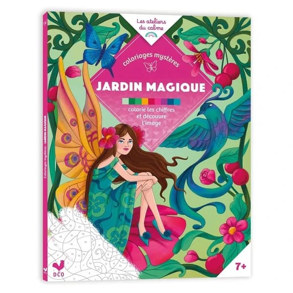 Jardin magique : Colorie les chiffre et découvre l'image