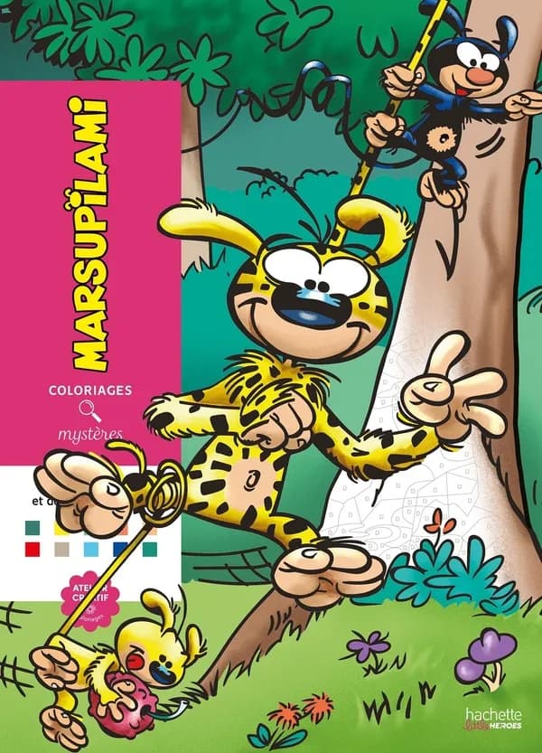 Atelier créatif ; Coloriages mystères : Marsupilami