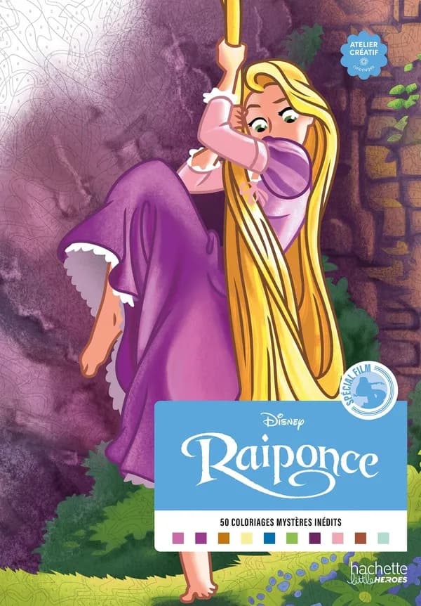 Atelier créatif ; Coloriages mystères : Raiponce : Spécial film
