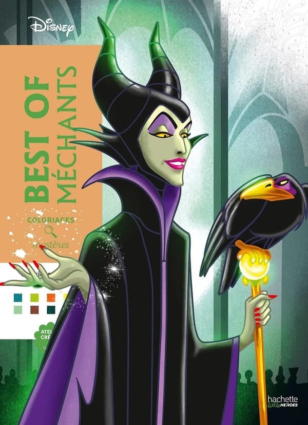 Atelier créatif ; Coloriages mystères : Best of Méchants Disney