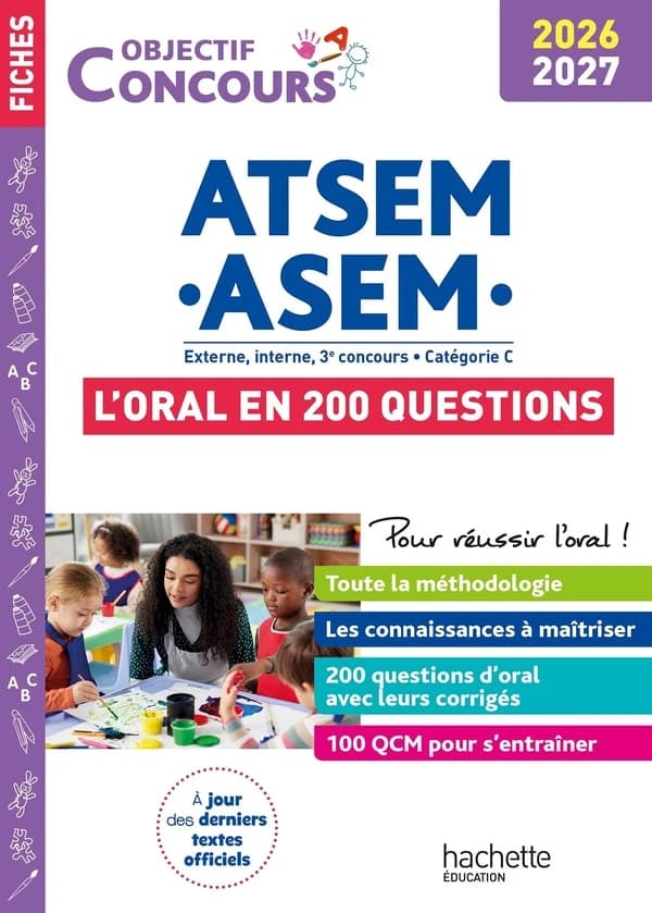 ATSEM-ASEM : externe, interne, 3e concours, catégorie C ([Éd.] 2026-2027)