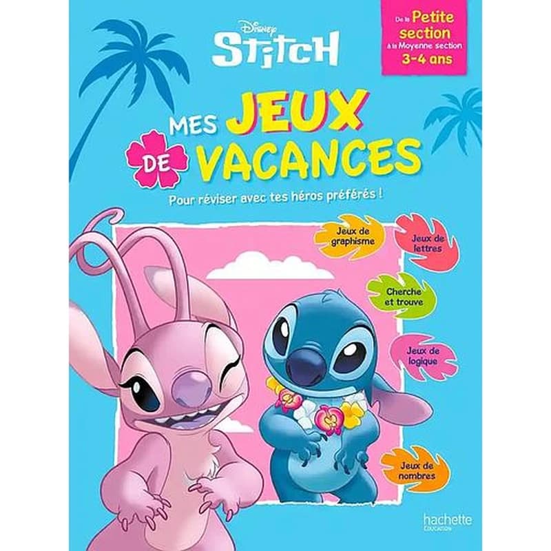 Mes jeux de vacances Disney : Stitch ; De la Petite Section à la Moyenne Section (édition 2026)