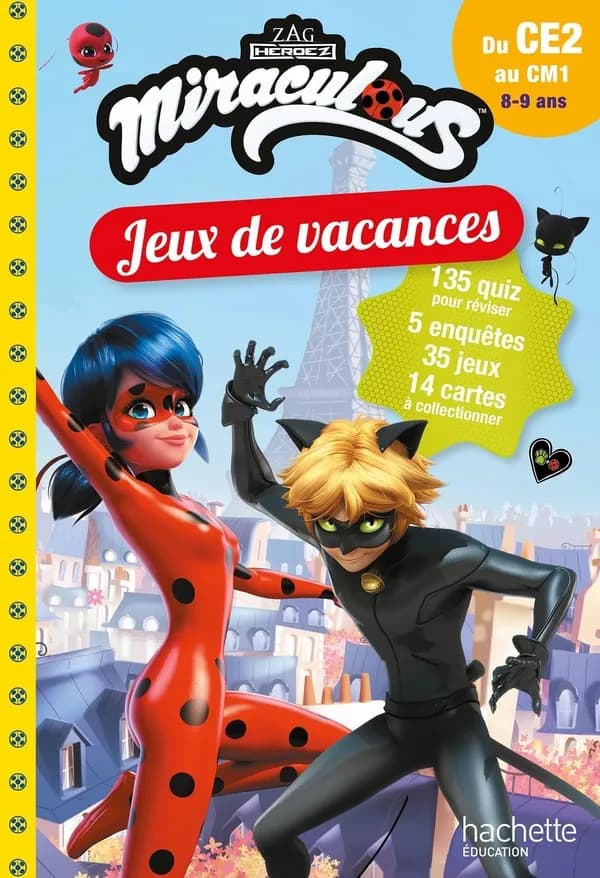 Miraculous : jeux de vacances ; du CE2 au CM1
